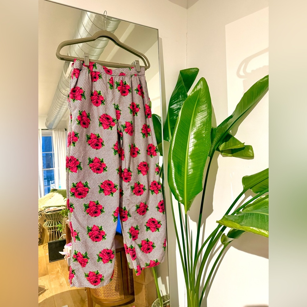 Betsey Johnson Intimates Rose Pink Flannel Pajama Pants - Picture 3 of 9